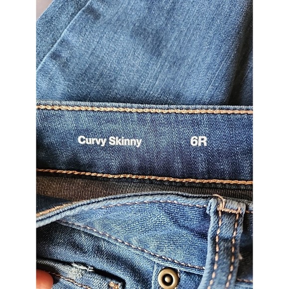 Sonoma Curvy Skinny Jeans Womens 6 Blue Medium Wash High Rise Stretch NEW - Picture 3 of 7